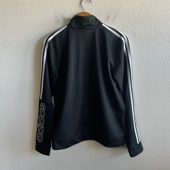 Adidas Boy's Iconic Tiricot Black Full Zip Jacket Size XL (18/20) Style AP5497 - Picture 6 of 9